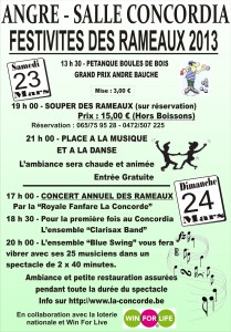 Affiche Rameaux 2013